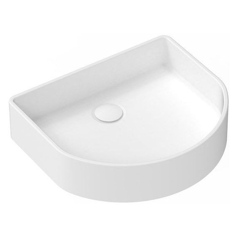 Arch Smooth Above Counter Basin, Gloss White
