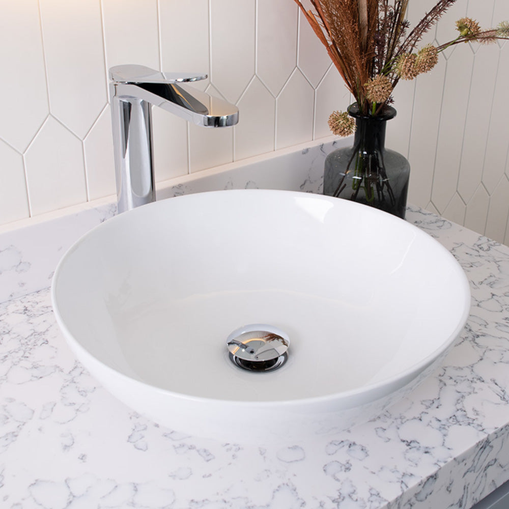 Circuit Above Counter Basin in Gloss White