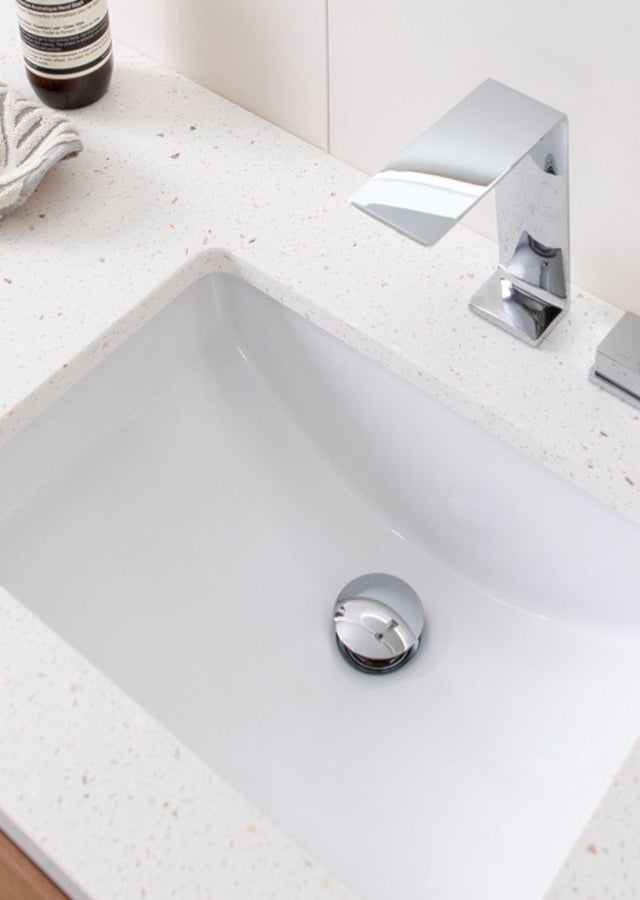 Gravity Under-Counter Basin in Gloss White