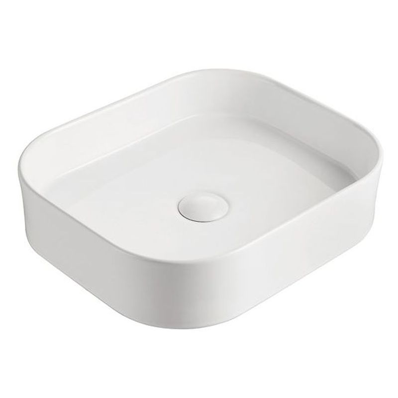 Louie Above Counter Basin, Matte White