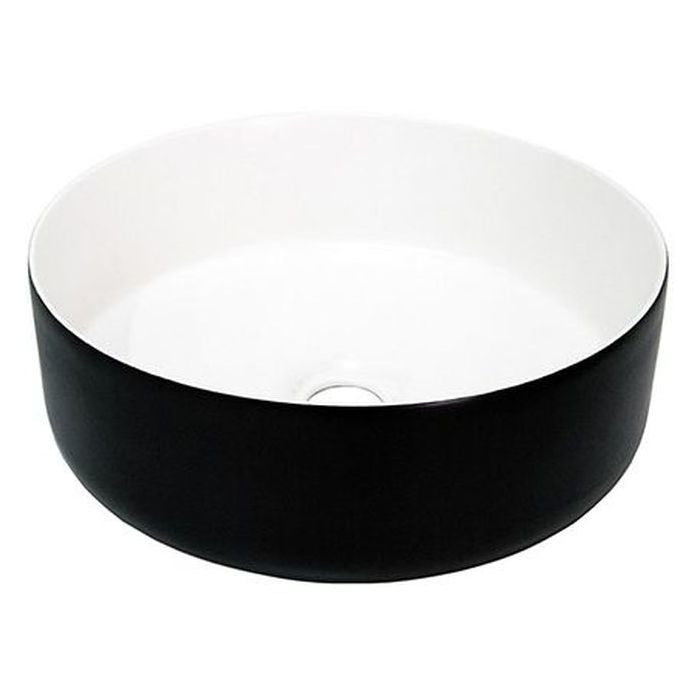 Margot Duo Above Counter Basin in Matte Black/Matte White