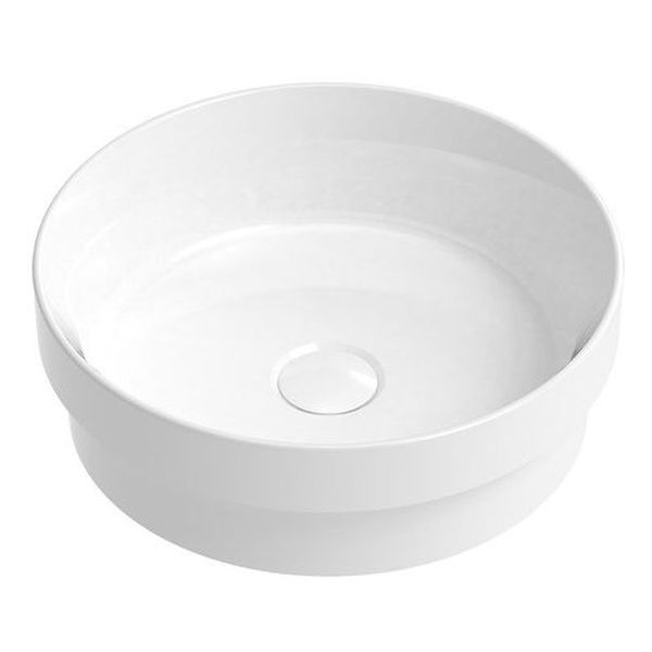Monica Semi Inset Basin, Gloss White