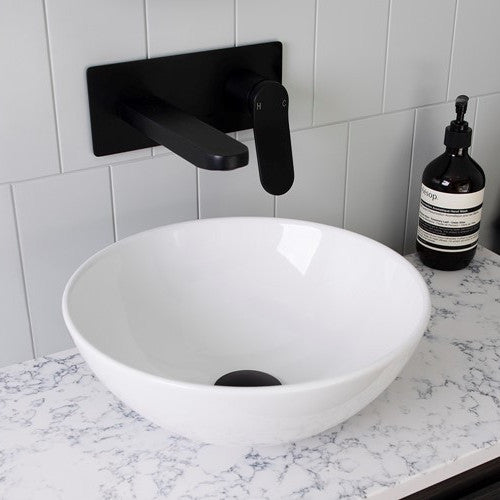 Pluto Above Counter Ceramic Basin - Gloss White