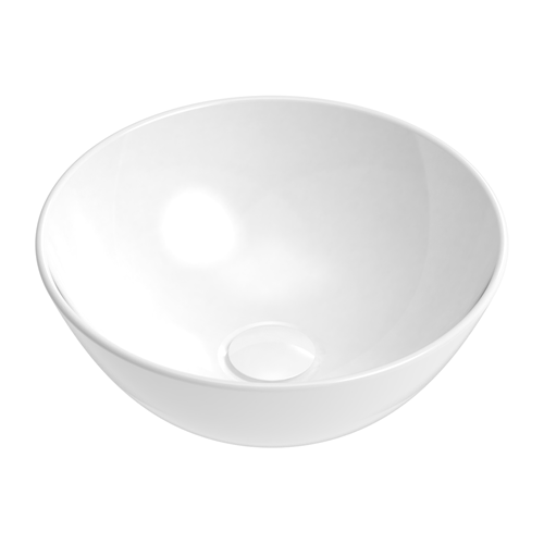 Pluto Above Counter Ceramic Basin - Gloss White