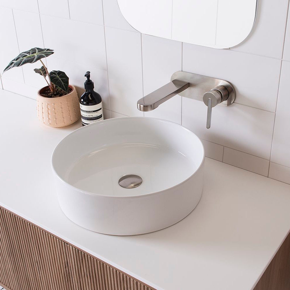 Robbie Above Counter Basin in Gloss White