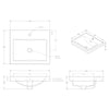 Scoop Semi-Inset Basin in Gloss White