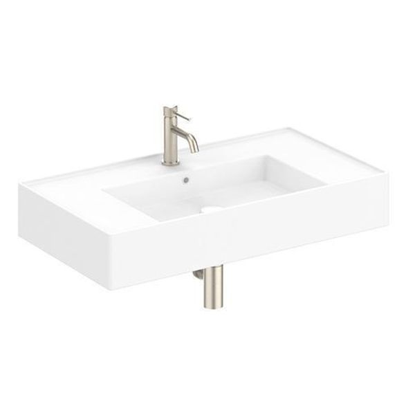 Teorema Wall Basin 800 - No Taphole, Centre
