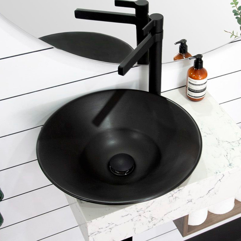 Venus Semi-Inset Basin in Matte Black