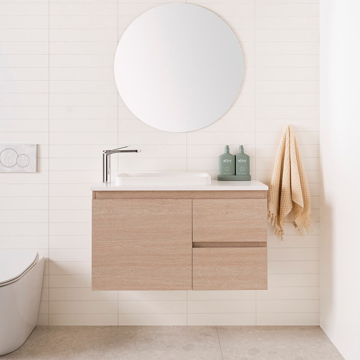 Faith Semi-Inset Basin - Matte White