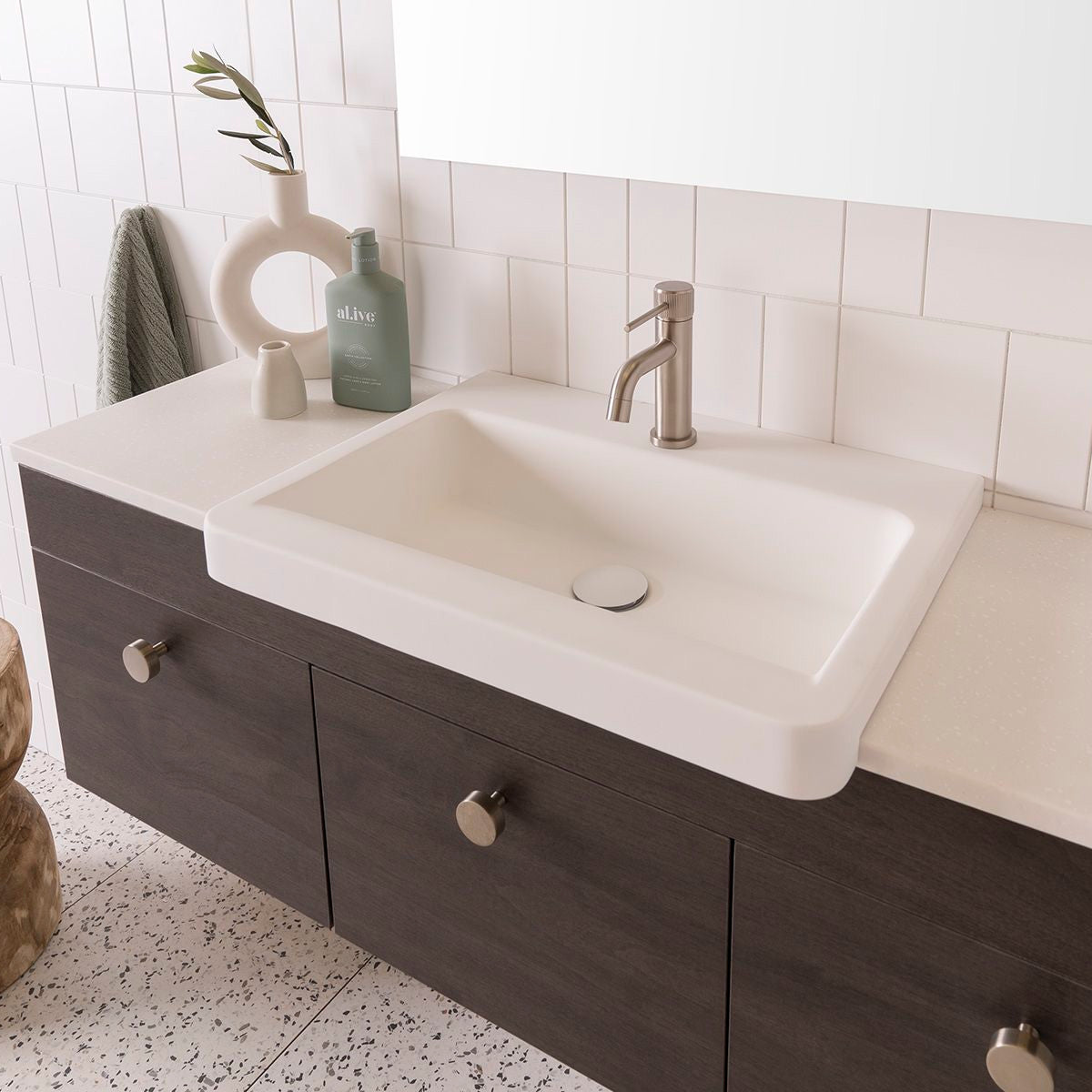 Integrity Semi-Recessed Basin in Matte White