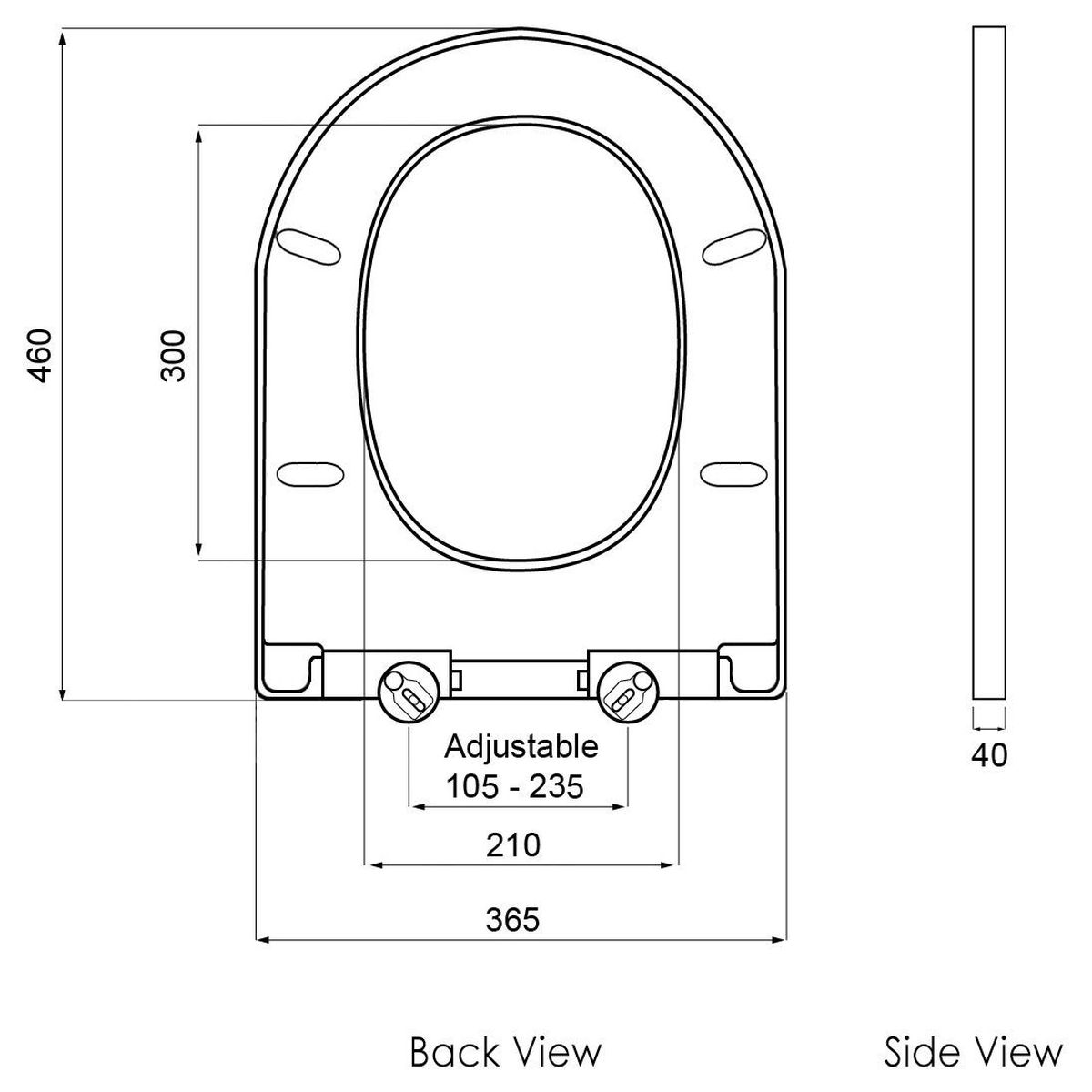 028 Thick Soft Close Seat