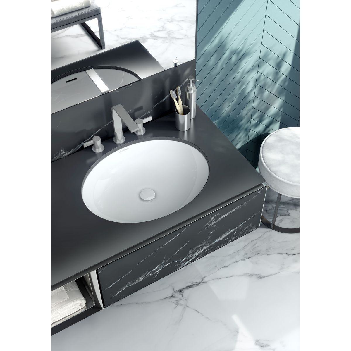 Victoria + Albert Kaali 60 Undermount Basin With Overfow