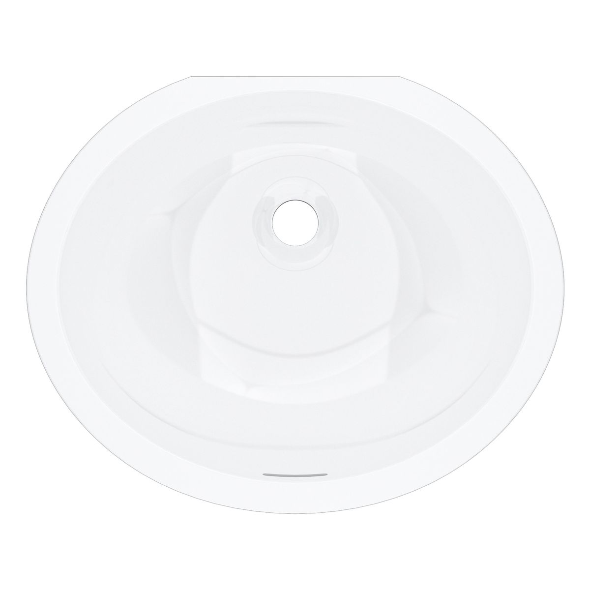 Victoria + Albert Laceno 49 Oval Undermount Basin With Internal Overflow, Gloss White
