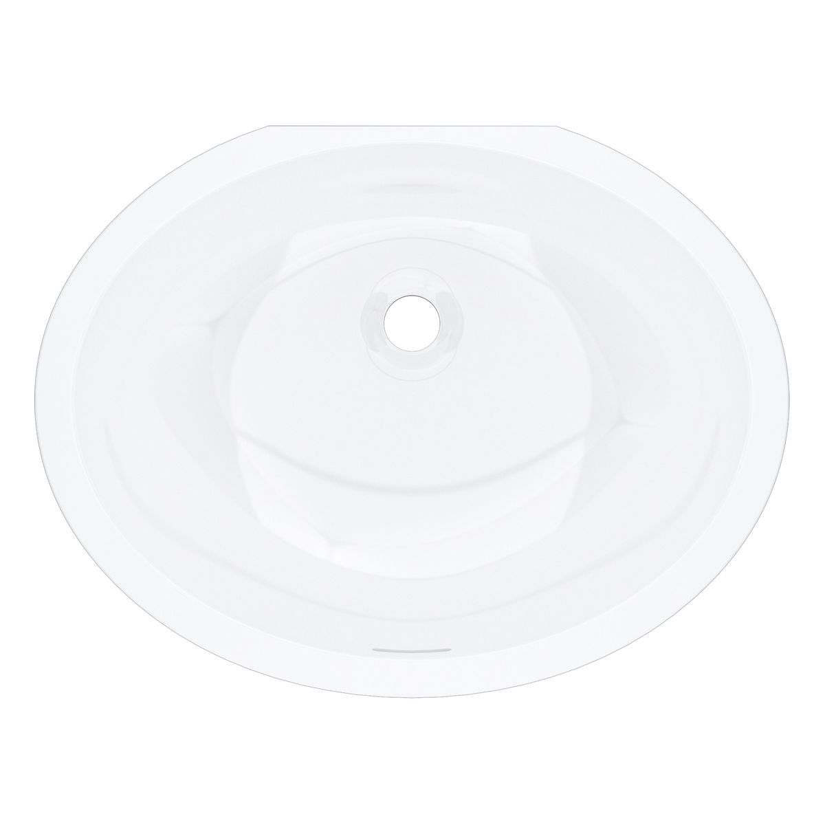 Victoria + Albert Laceno 56 Oval Undermount Basin With Internal Overflow, Gloss White