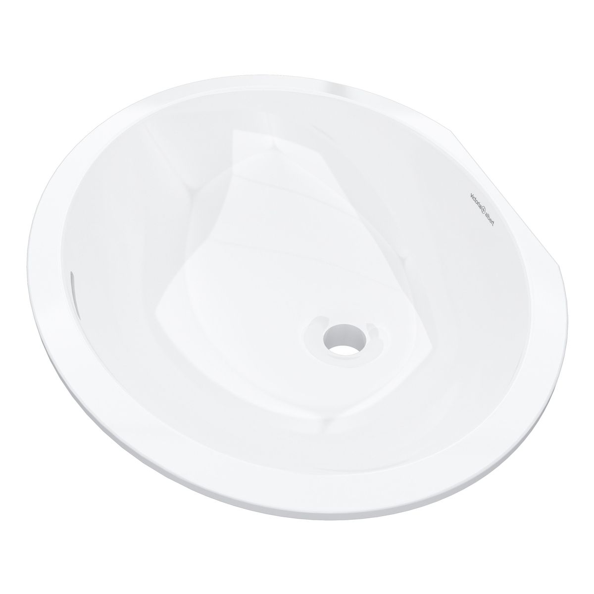 Victoria + Albert Laceno 56 Oval Undermount Basin With Internal Overflow, Gloss White