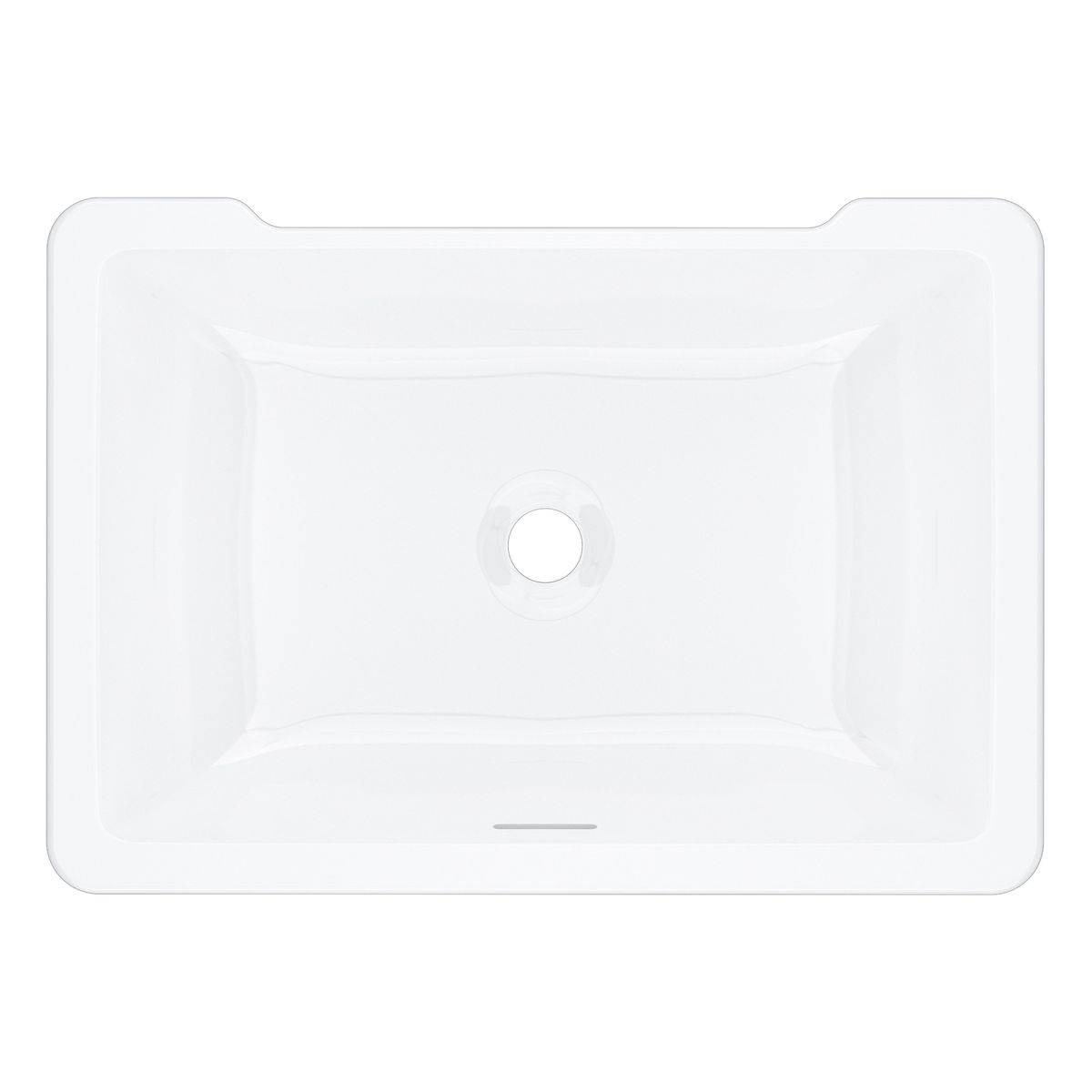 Victoria + Albert Laceno 57 Rectangular Undermount Basin With Internal Overflow, Gloss White