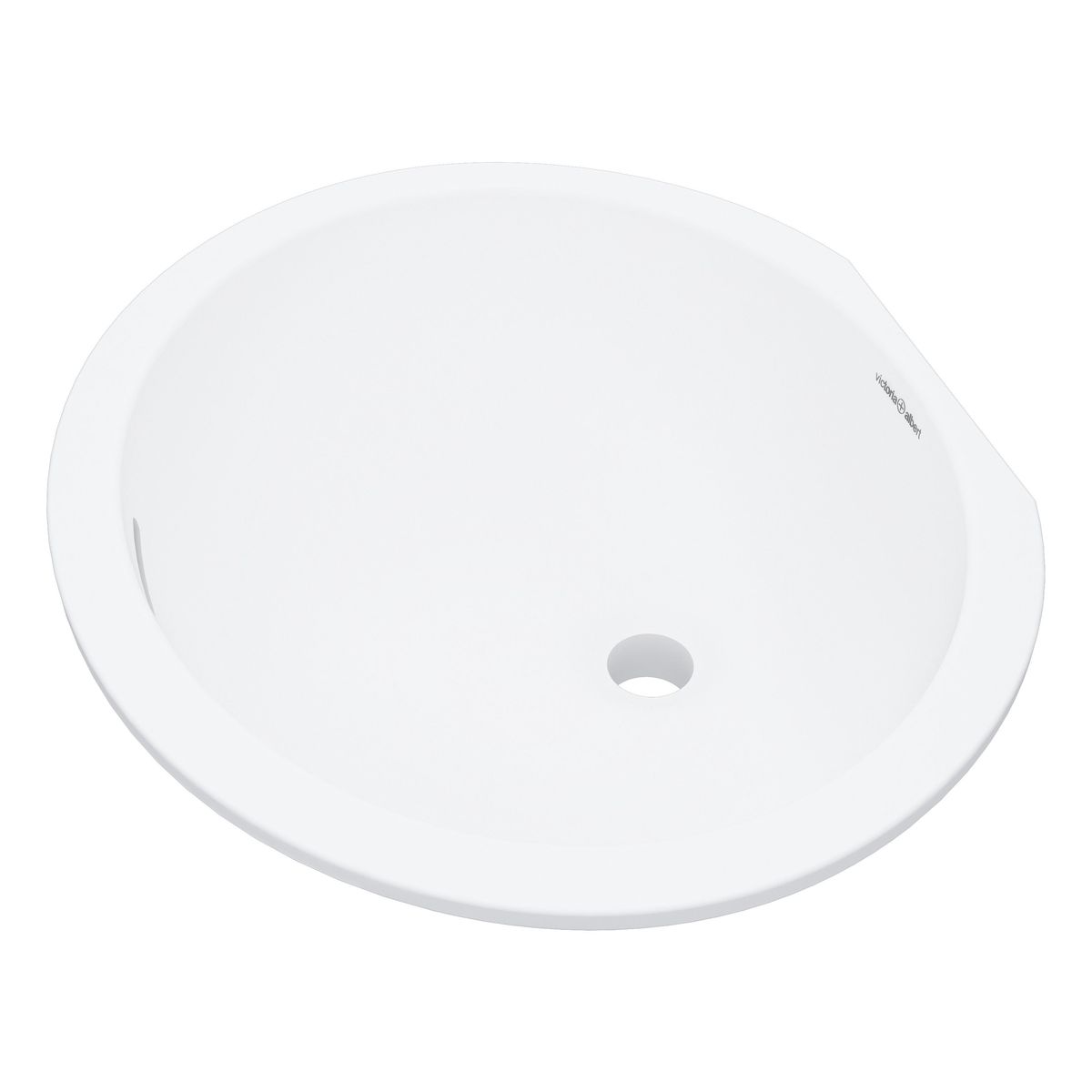 Victoria + Albert Laceno 49 Oval Undermount Basin With Internal Overflow, Matte White