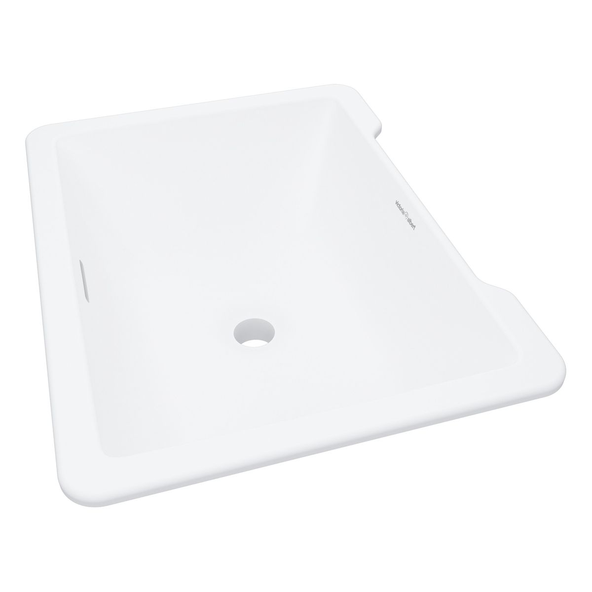 Victoria + Albert Laceno 52 Rectangular Undermount Basin With Internal Overflow, Matte White