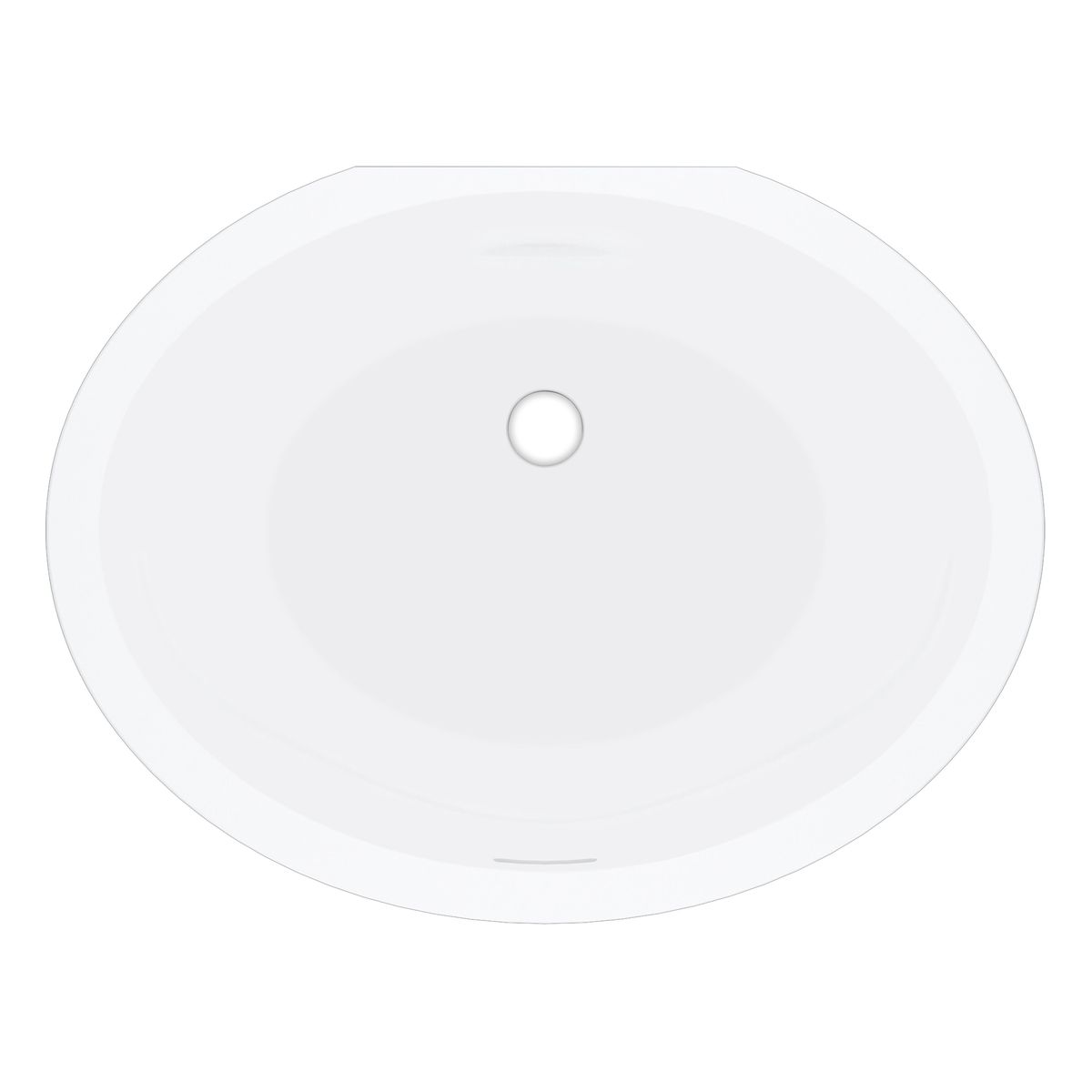 Victoria + Albert Laceno 56 Oval Undermount Basin With Internal Overflow, Matte White