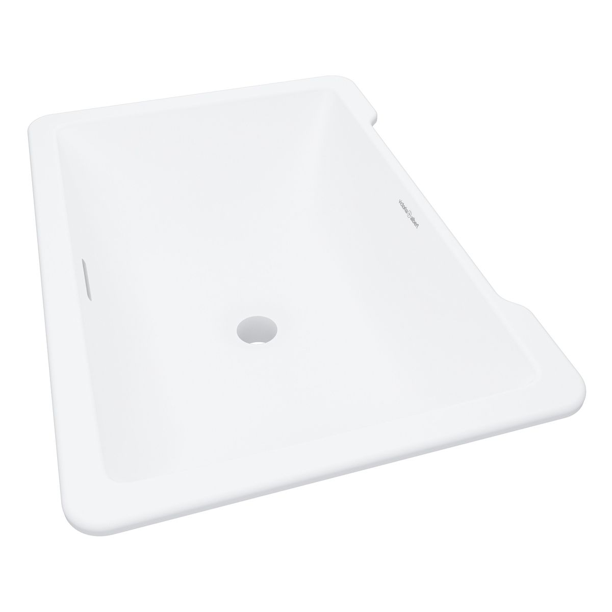 Victoria + Albert Laceno 57 Rectangular Undermount Basin With Internal Overflow, Matte White