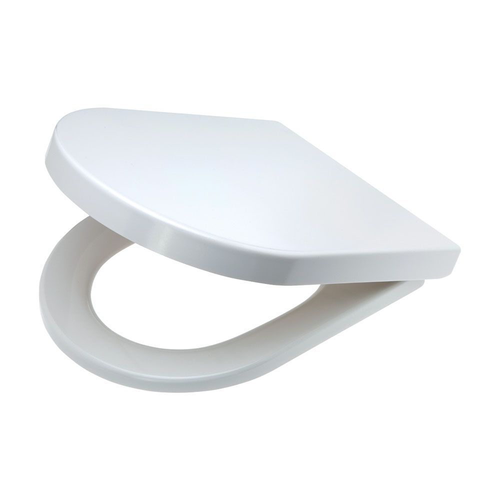 Universal Matte Toilet Seat, Gloss White