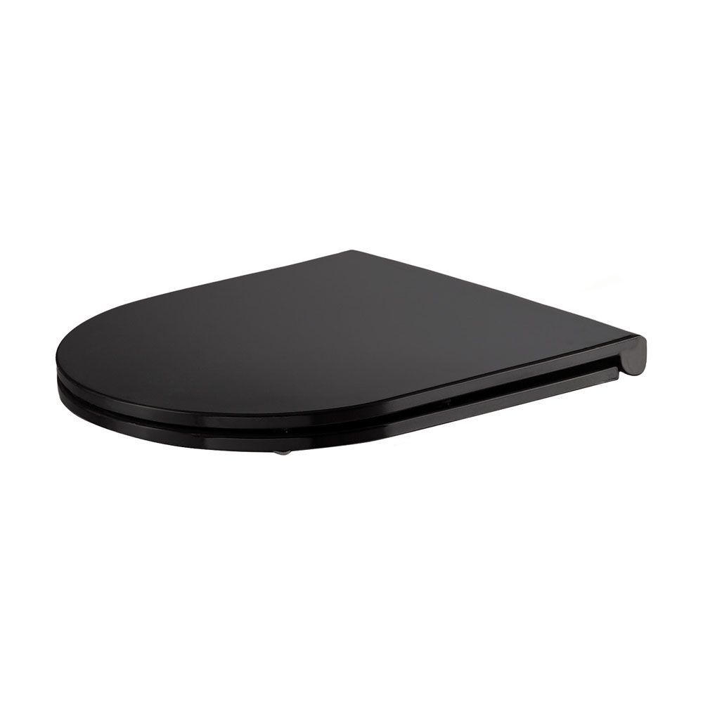 Slim Gloss Toilet Seat, Matte Black