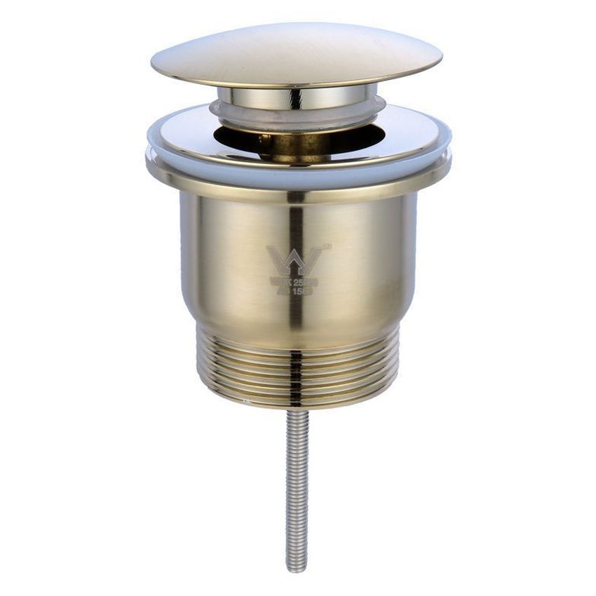 Universal 32/40mm Mushroom Pop-Up Waste - Brushed Brass
