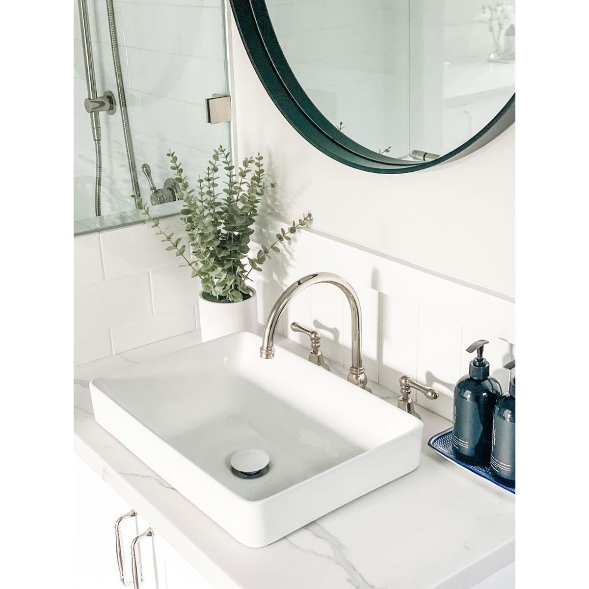 Universal 32/40mm Pop-Up Waste - White Ceramic
