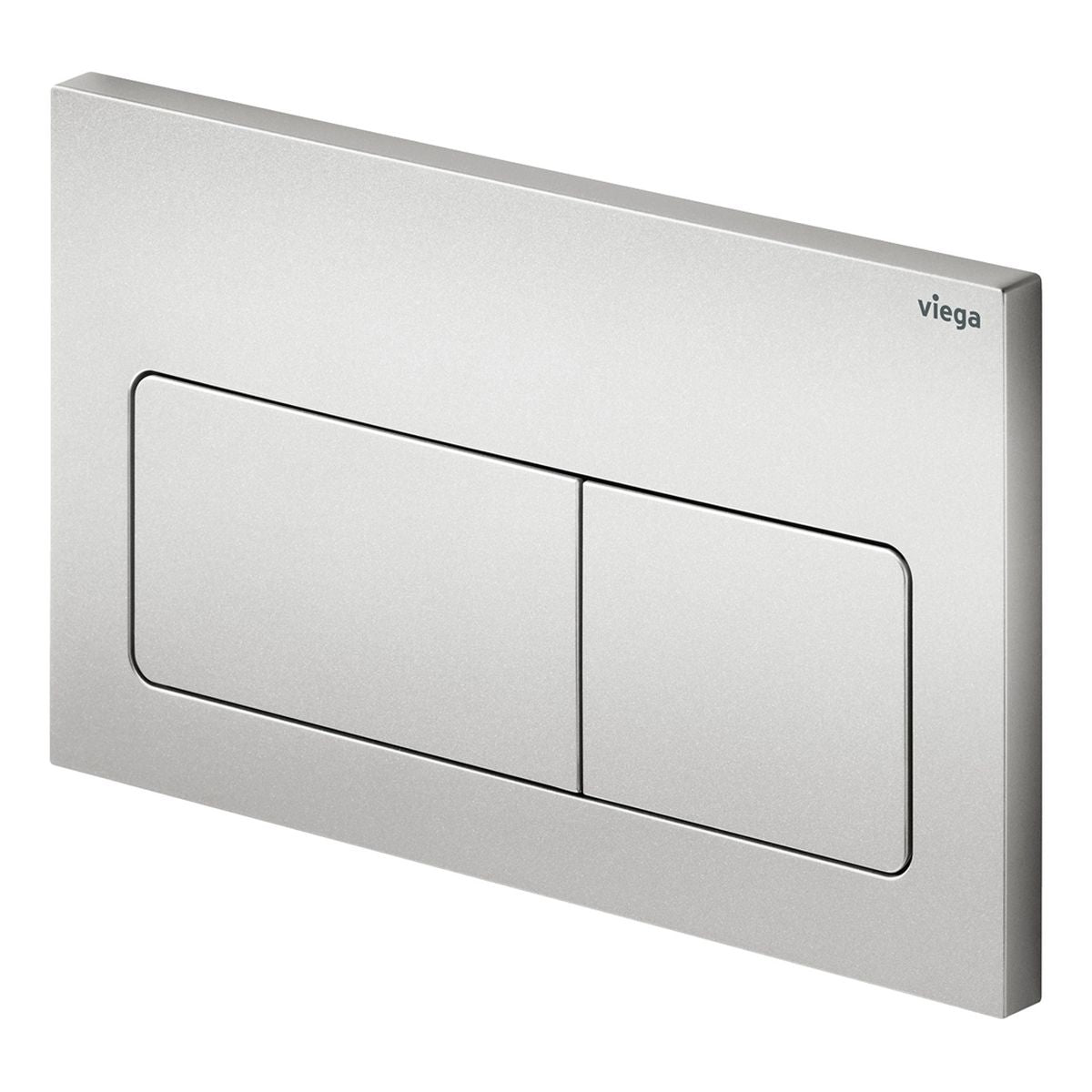 Viega Visign Life5 Soft Rectangular Button Flush Plate, Matte Chrome