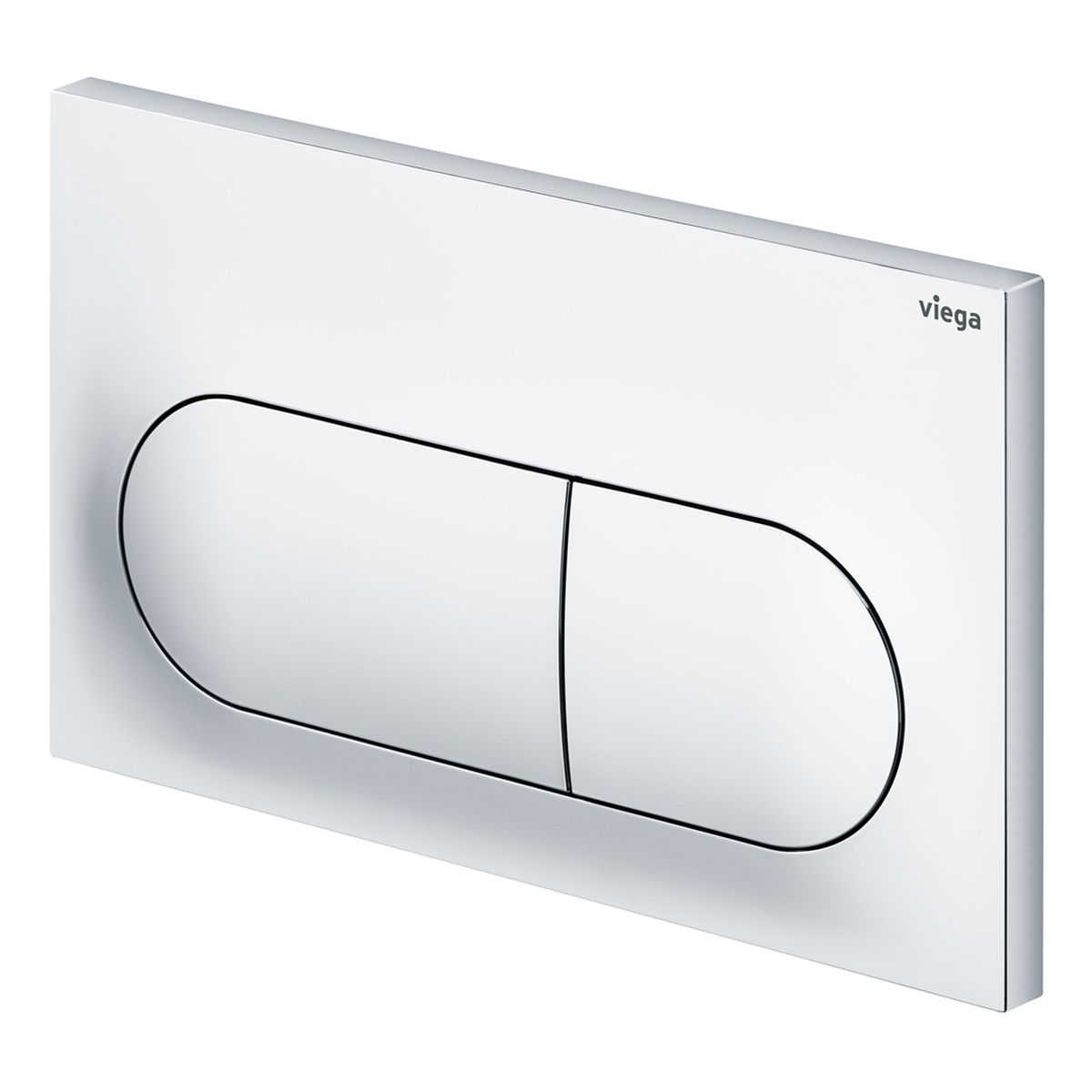 Viega Visign Life6 Pill Button Flush Plate, Chrome