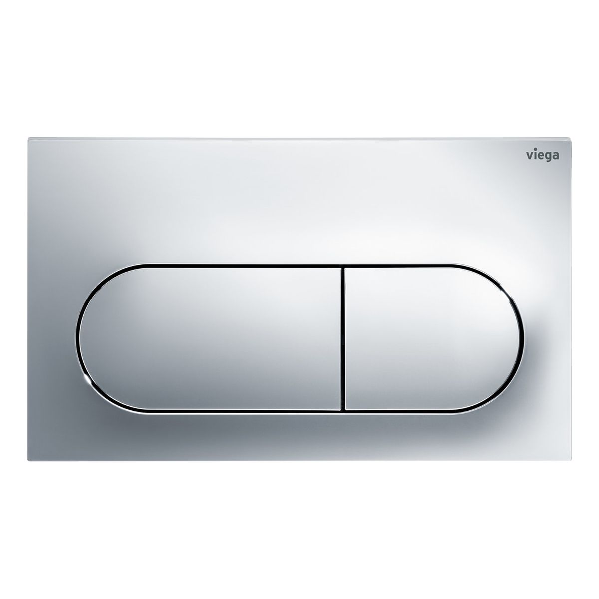 Viega Visign Life6 Pill Button Flush Plate, Chrome