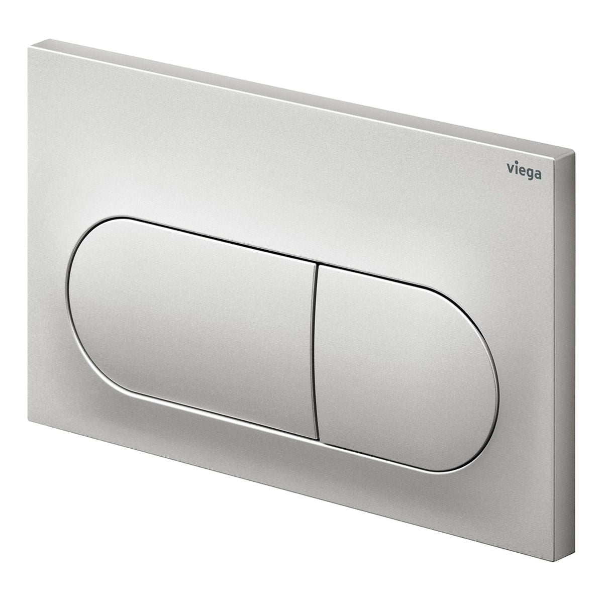 Viega Visign Life6 Pill Button Flush Plate, Matte Chrome