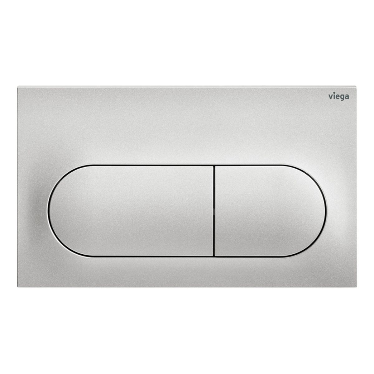 Viega Visign Life6 Pill Button Flush Plate, Matte Chrome