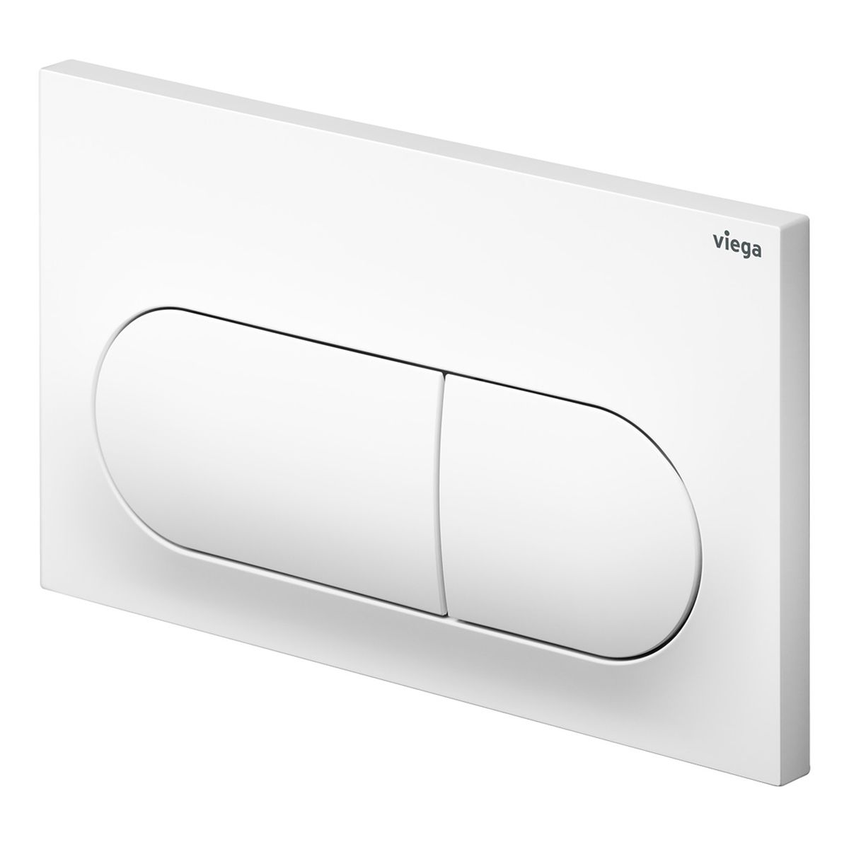 Viega Visign Life6 Pill Button Flush Plate, Gloss White