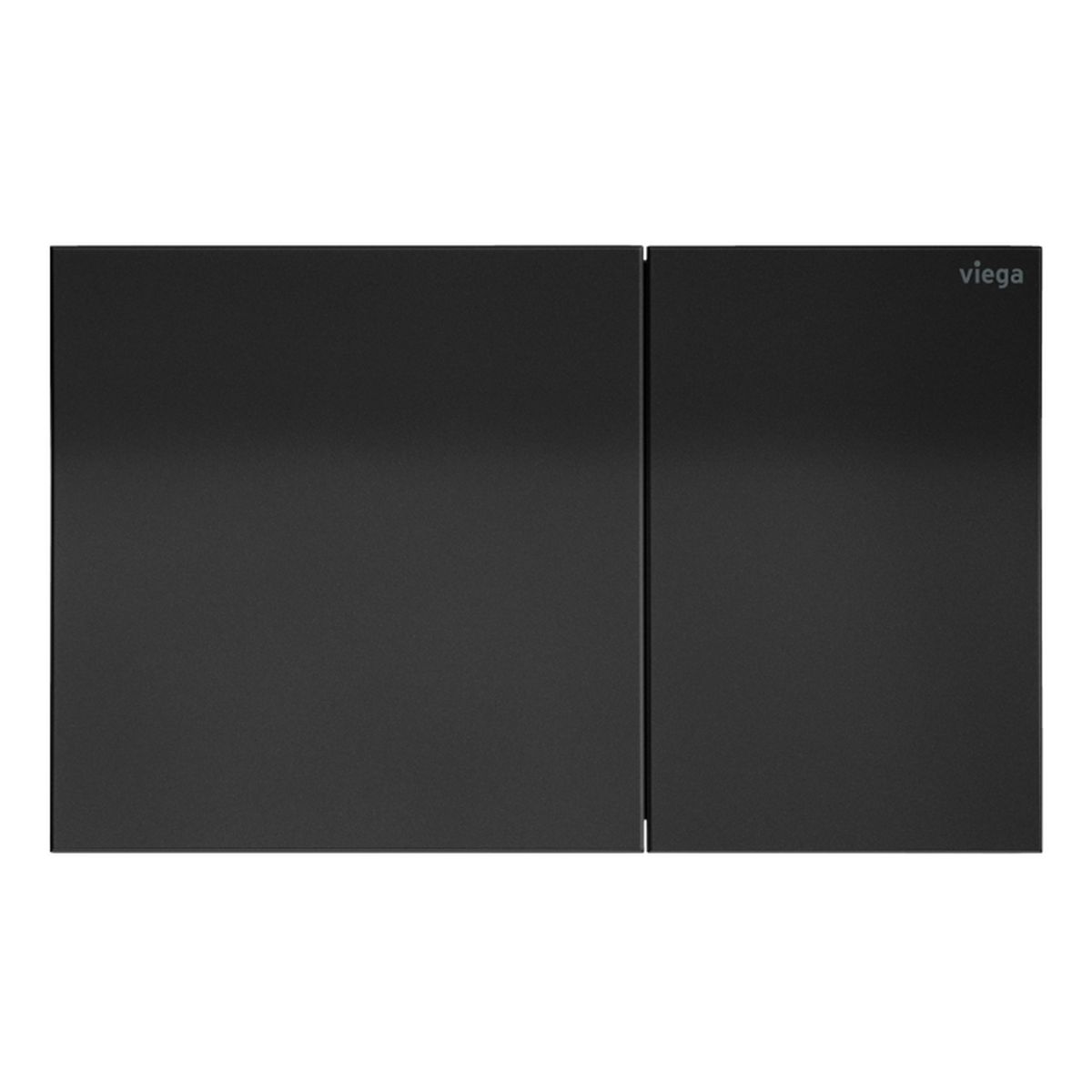 Viega Visign More 200 Angled Flush Plate, Matte Black Metal