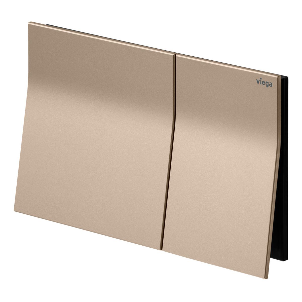 Viega Visign More 200 Angled Flush Plate, Matte Copper Metal