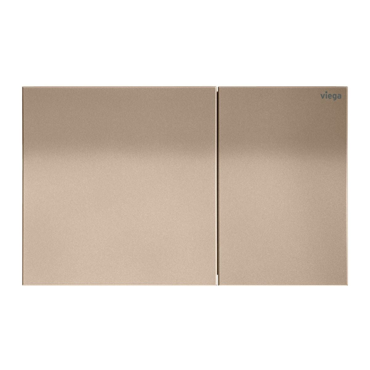 Viega Visign More 200 Angled Flush Plate, Matte Copper Metal