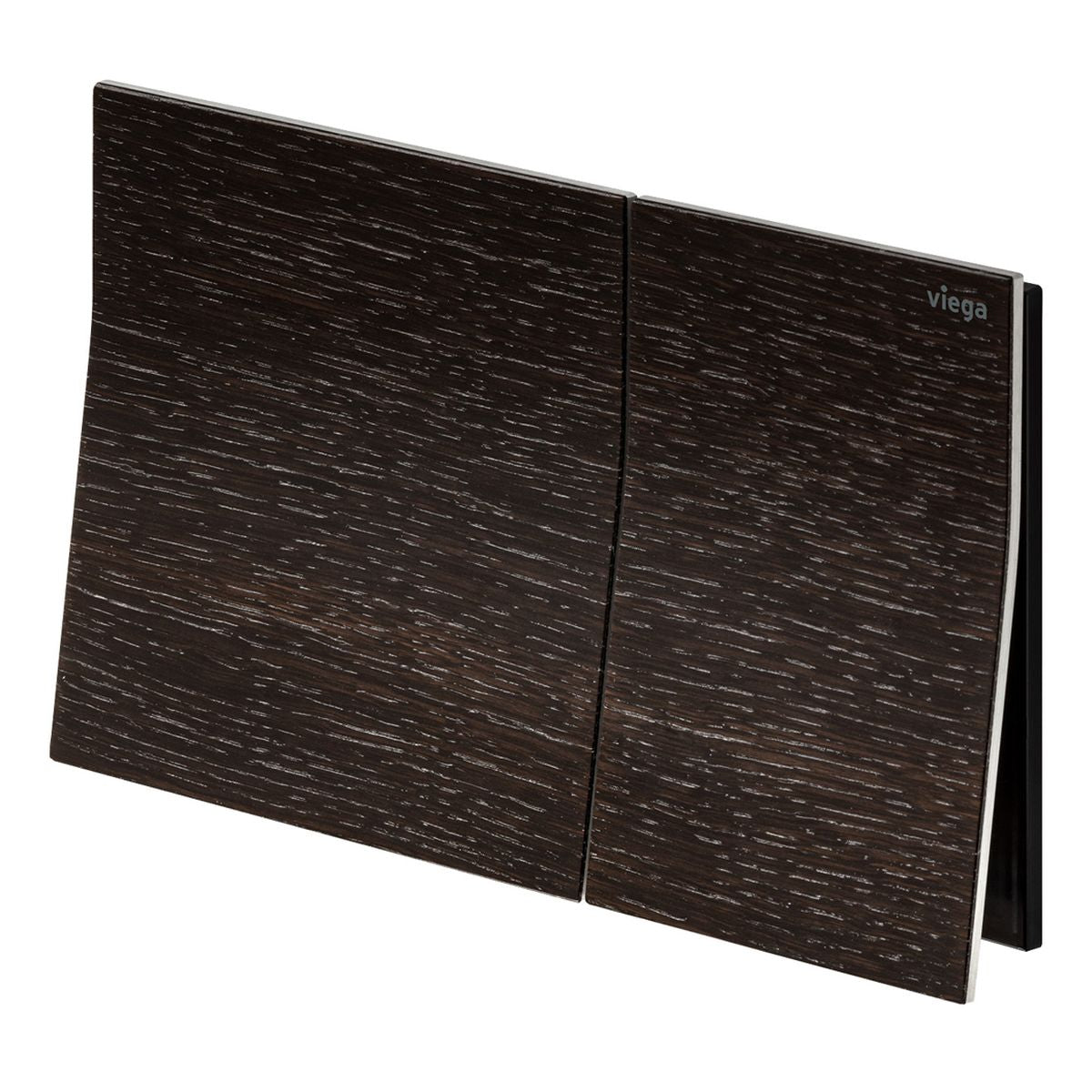 Viega Visign More 200 Angled Flush Plate, Stained Oak