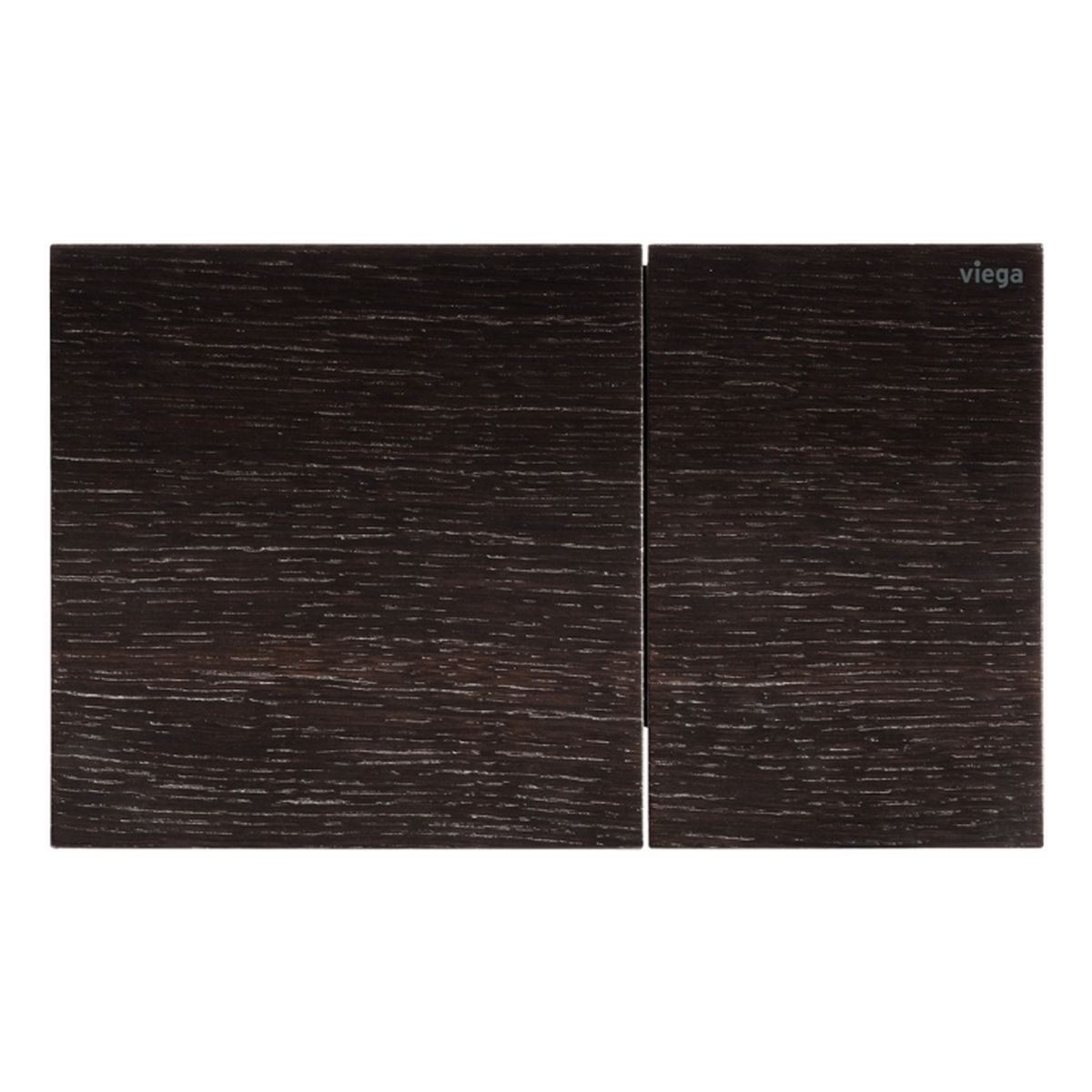 Viega Visign More 200 Angled Flush Plate, Stained Oak