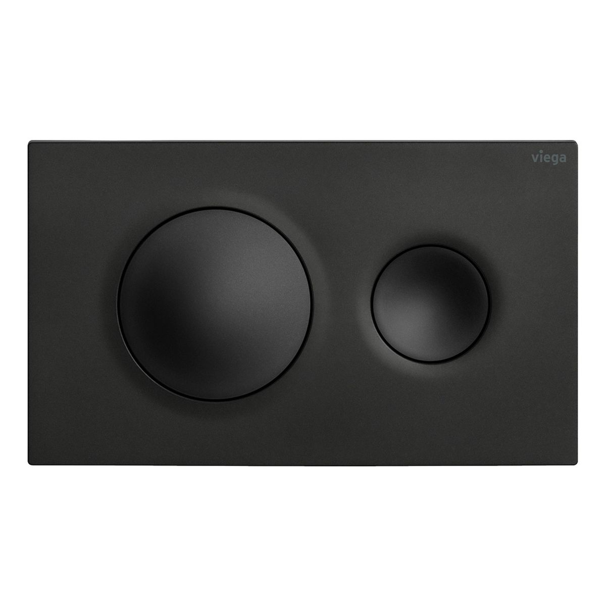 Viega Visign Style20 Round Button Flush Plate, Matte Black