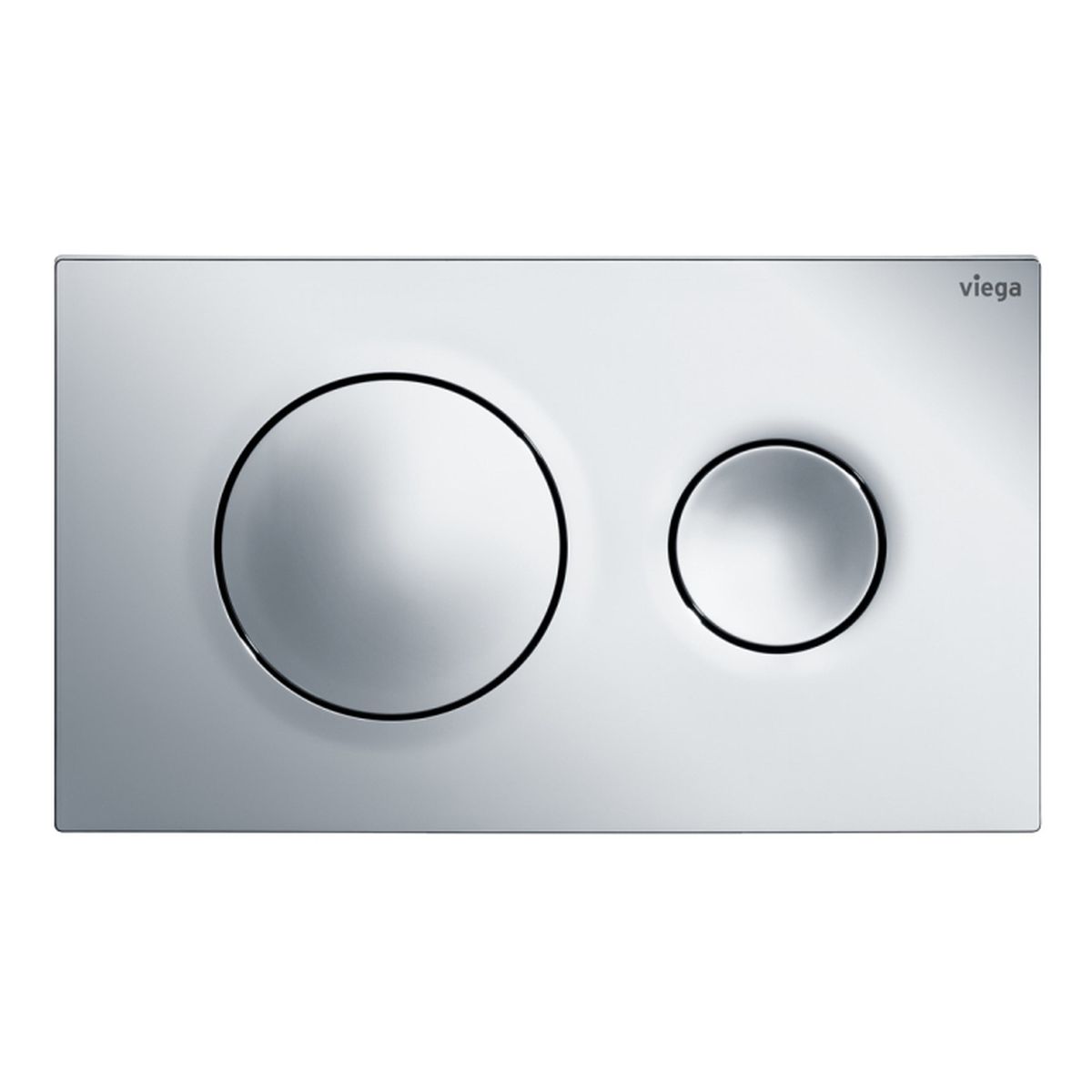 Viega Visign Style20 Round Button Flush Plate, Chrome