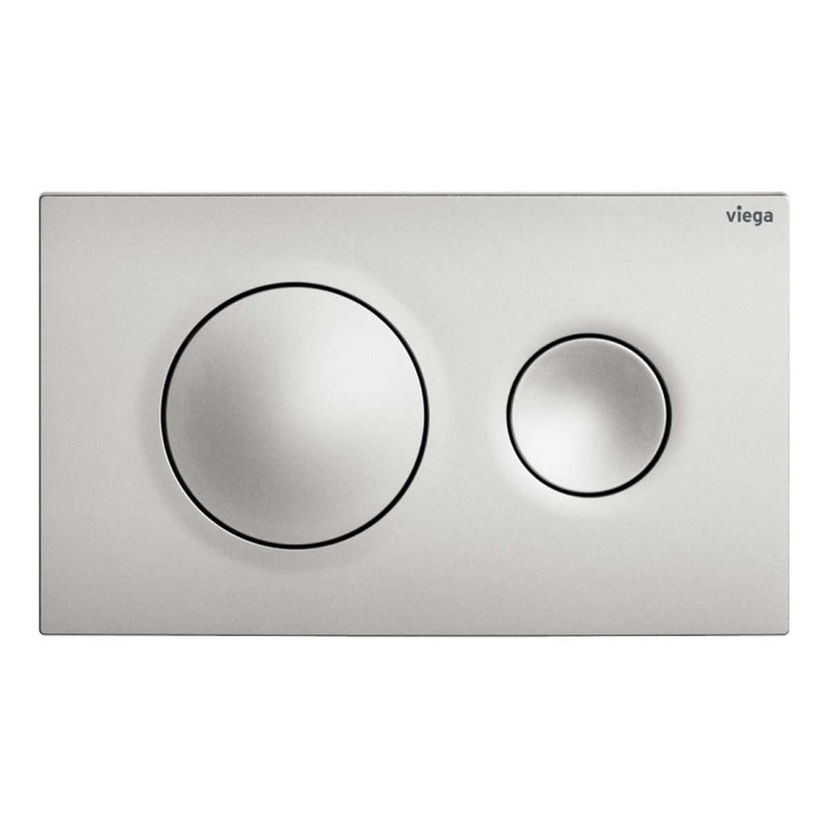 Viega Visign Style20 Round Button Flush Plate, Matte Chrome