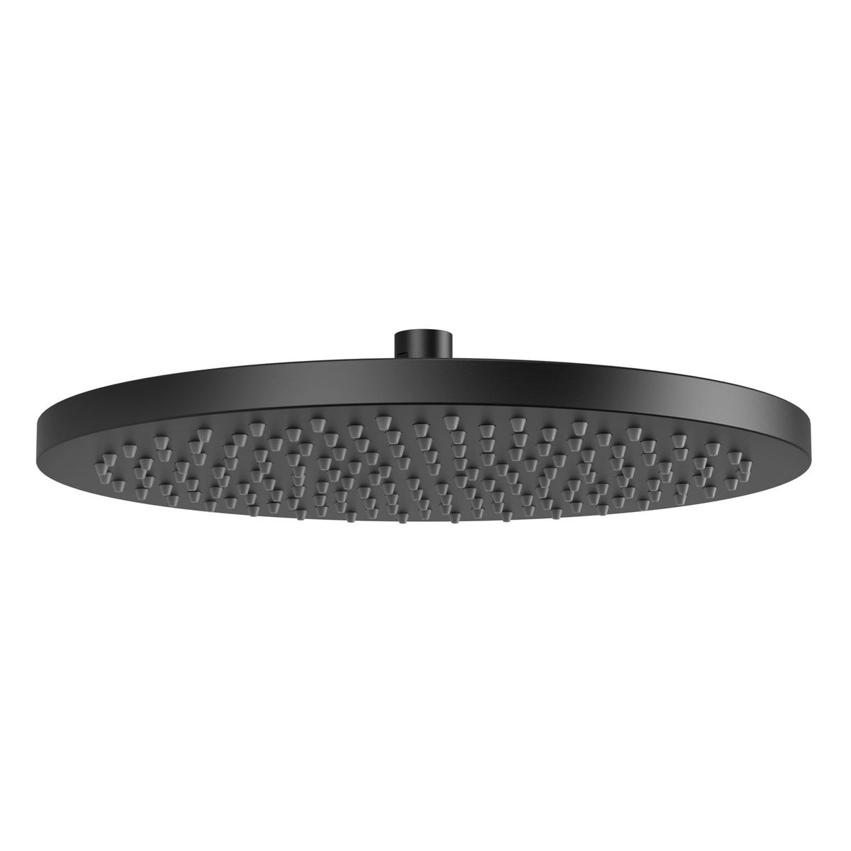 Vivid Shower Rose 300mm Round - Matte Black