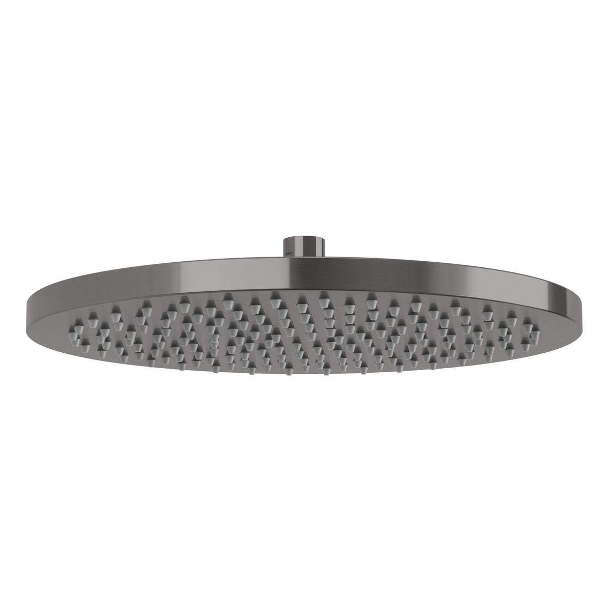 Vivid Shower Rose 300mm Round - Brushed Carbon