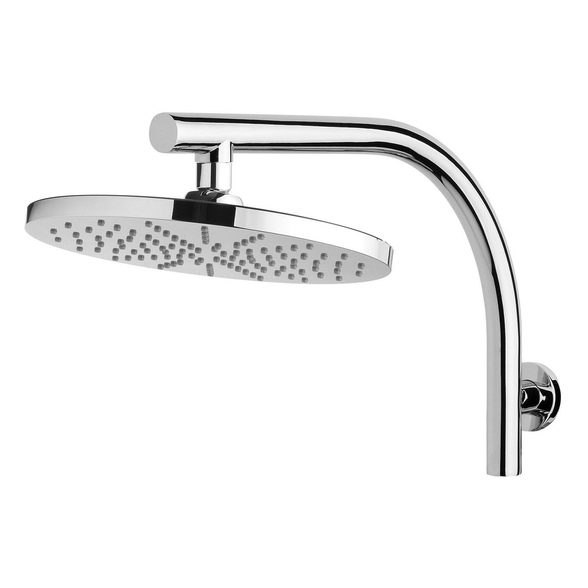 Vivid High-Rise Shower Arm & 230mm Round Rose