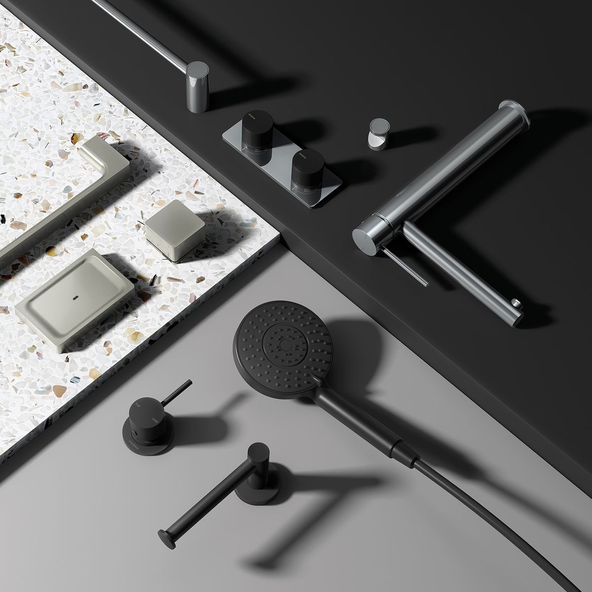 Vivid Hand Shower - Matte Black