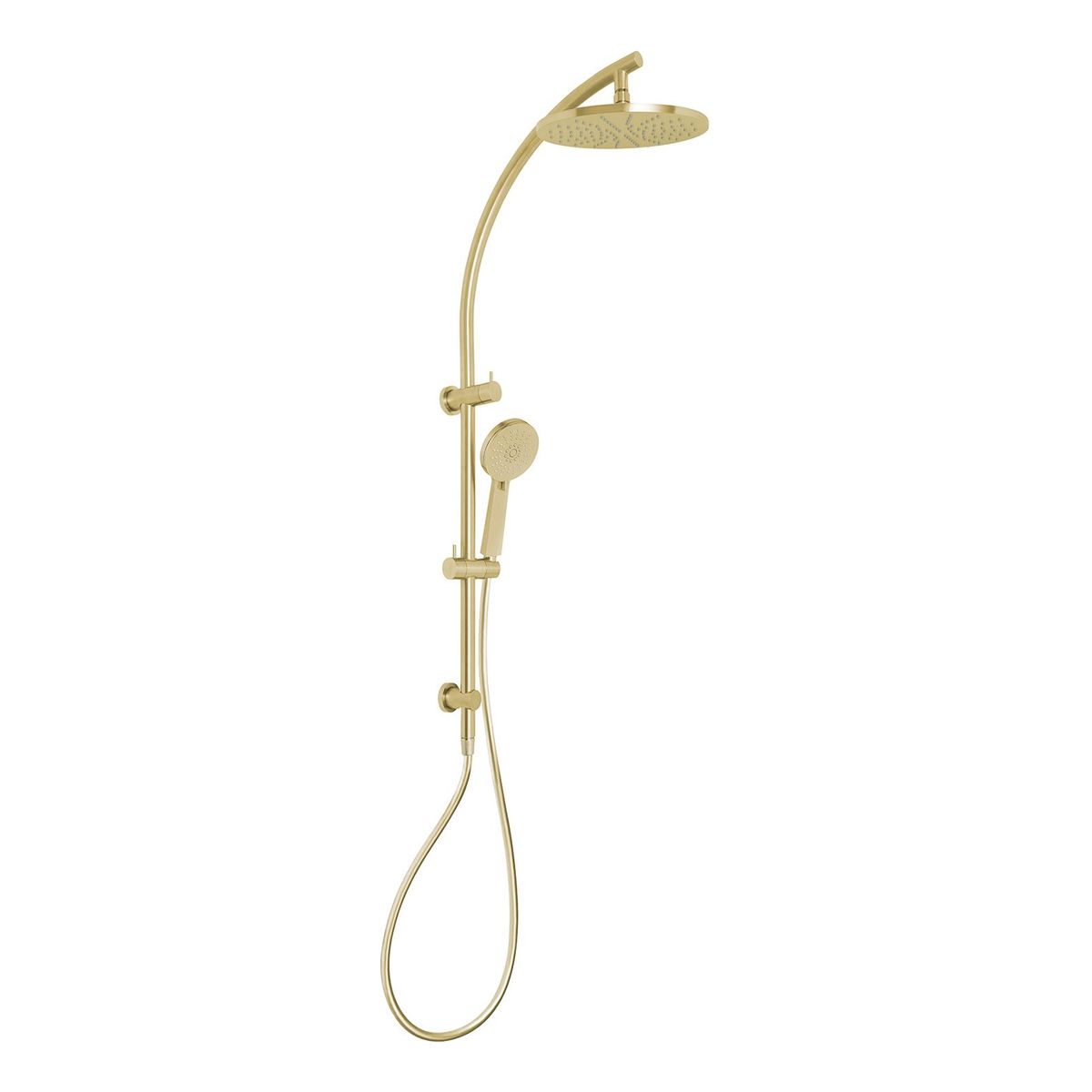 Vivid Twin Shower - Brushed Gold