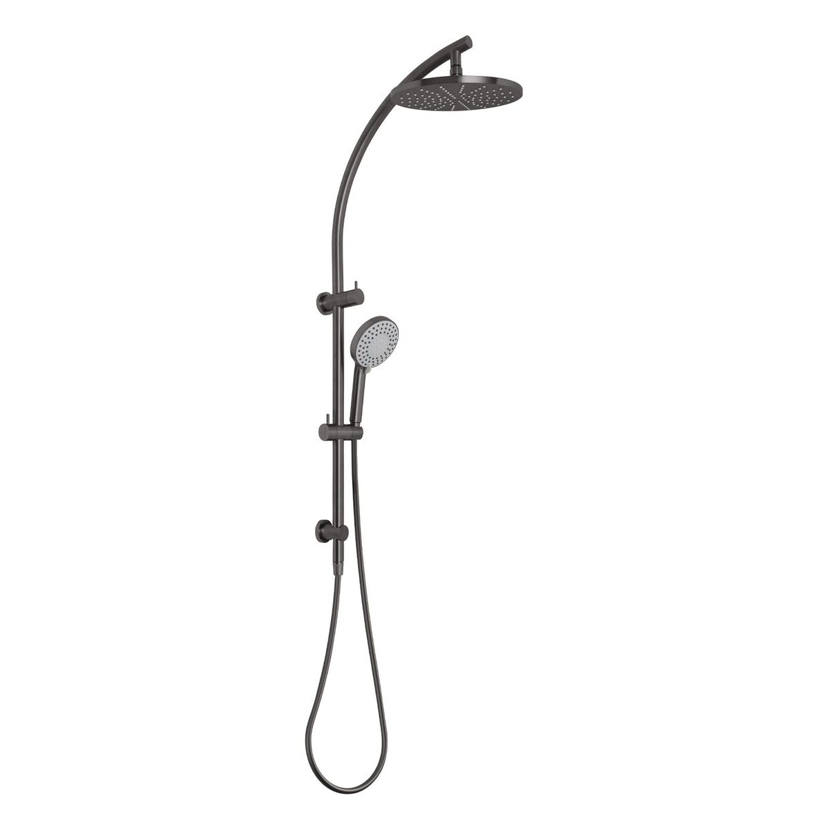 Vivid Twin Shower - Brushed Carbon