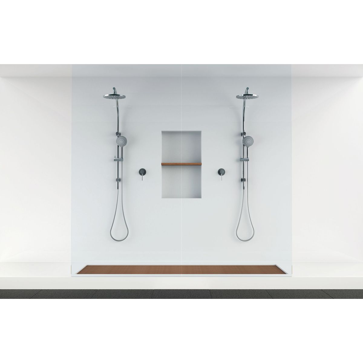 Vivid Twin Shower - Chrome