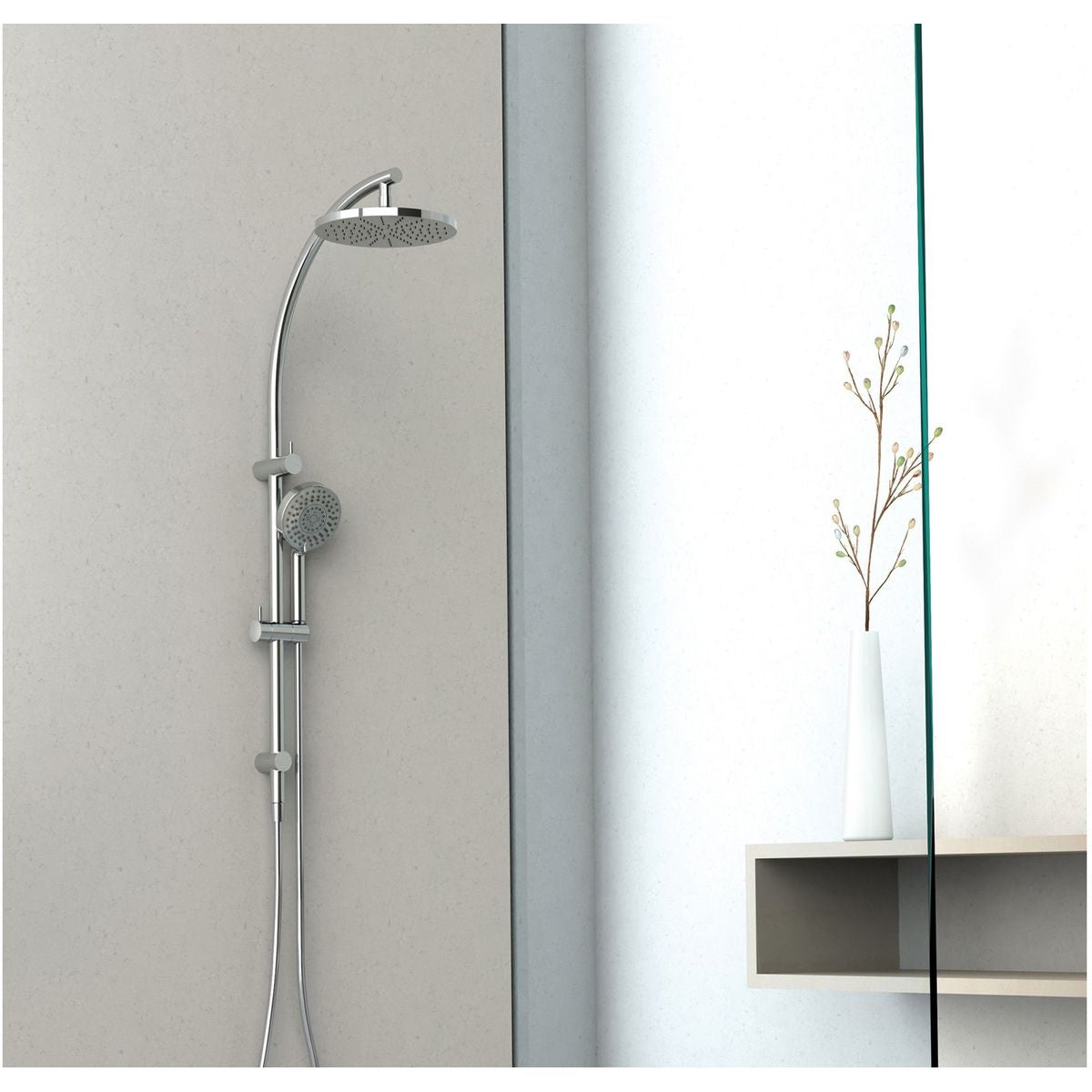 Vivid Twin Shower - Chrome